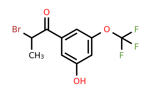 1261497-82-8 | 2-Bromo-3'-hydroxy-5'-(trifluoromethoxy)propiophenone