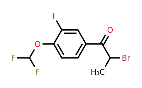 1261498-15-0 | 2-Bromo-3'-iodo-4'-(difluoromethoxy)propiophenone