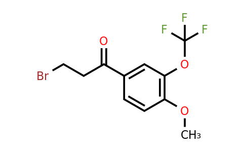 1261498-64-9 | 3-Bromo-4'-methoxy-3'-(trifluoromethoxy)propiophenone