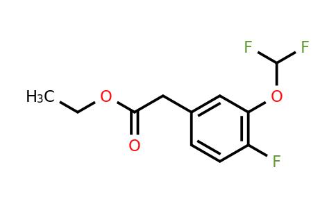 1261500-39-3 | Ethyl 3-(difluoromethoxy)-4-fluorophenylacetate