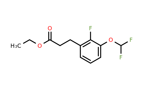 1261500-40-6 | Ethyl 3-(3'-(difluoromethoxy)-2'-fluorophenyl)propionate