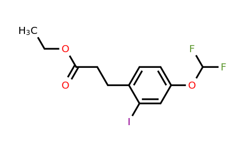 1261500-41-7 | Ethyl 3-(4'-(difluoromethoxy)-2'-iodophenyl)propionate