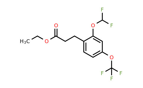 1261500-43-9 | Ethyl 3-(2'-(difluoromethoxy)-4'-(trifluoromethoxy)phenyl)propionate