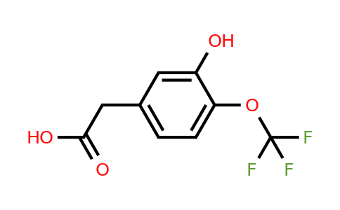 1261500-71-3 | 3-Hydroxy-4-(trifluoromethoxy)phenylacetic acid