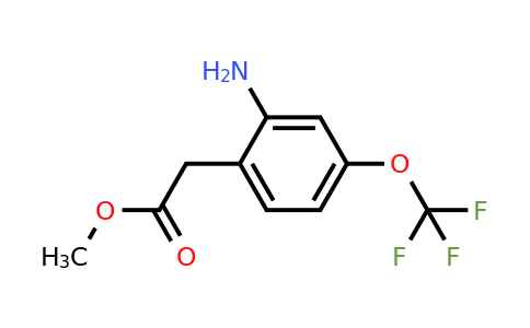 1261501-51-2 | Methyl 2-amino-4-(trifluoromethoxy)phenylacetate