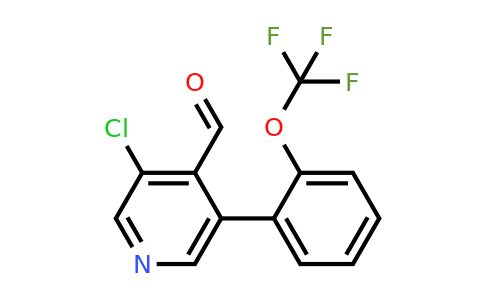 1261501-56-7 | 3-Chloro-5-(2-(trifluoromethoxy)phenyl)isonicotinaldehyde