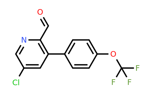 1261501-69-2 | 5-Chloro-3-(4-(trifluoromethoxy)phenyl)picolinaldehyde