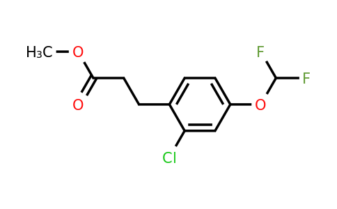 1261501-85-2 | Methyl 3-(2'-chloro-4'-(difluoromethoxy)phenyl)propionate