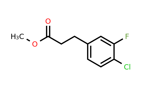1261501-96-5 | Methyl 3-(4'-chloro-3'-fluorophenyl)propionate