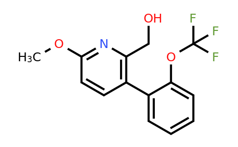1261502-94-6 | 6-Methoxy-3-(2-(trifluoromethoxy)phenyl)pyridine-2-methanol
