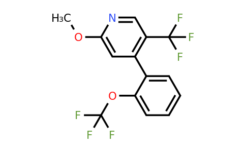 1261503-08-5 | 2-Methoxy-4-(2-(trifluoromethoxy)phenyl)-5-(trifluoromethyl)pyridine