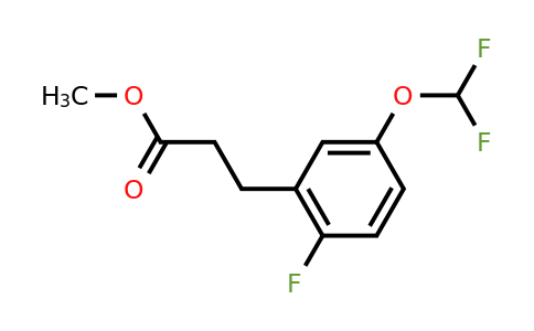 1261503-27-8 | Methyl 3-(5'-(difluoromethoxy)-2'-fluorophenyl)propionate