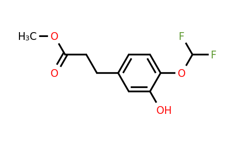 1261503-40-5 | Methyl 3-(4'-(difluoromethoxy)-3'-hydroxyphenyl)propionate