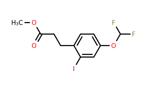1261503-58-5 | Methyl 3-(4'-(difluoromethoxy)-2'-iodophenyl)propionate