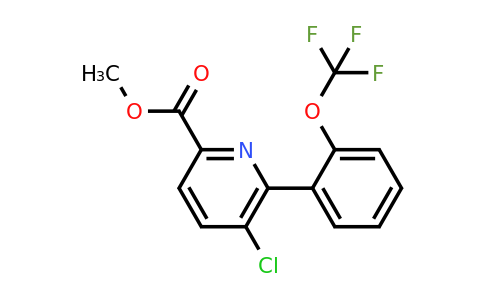 1261505-85-4 | Methyl 5-chloro-6-(2-(trifluoromethoxy)phenyl)picolinate