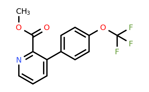 1261510-37-5 | Methyl 3-(4-(trifluoromethoxy)phenyl)picolinate