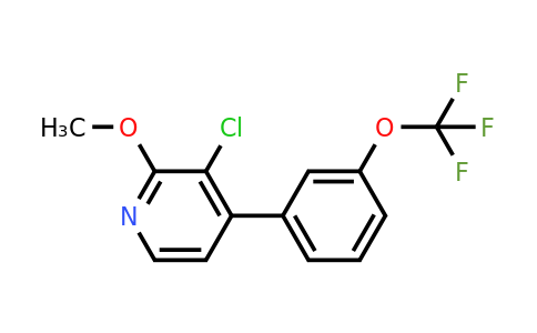1261514-13-9 | 3-Chloro-2-methoxy-4-(3-(trifluoromethoxy)phenyl)pyridine