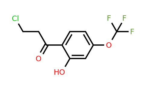 1261516-28-2 | 3-Chloro-2'-hydroxy-4'-(trifluoromethoxy)propiophenone