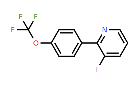 1261516-42-0 | 3-Iodo-2-(4-(trifluoromethoxy)phenyl)pyridine