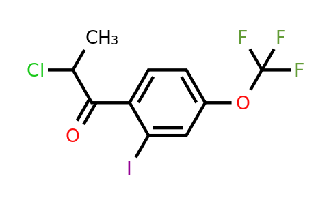 1261519-65-6 | 2-Chloro-2'-iodo-4'-(trifluoromethoxy)propiophenone