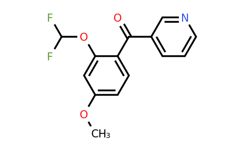 1261520-23-3 | 3-(2-(Difluoromethoxy)-4-methoxybenzoyl)pyridine