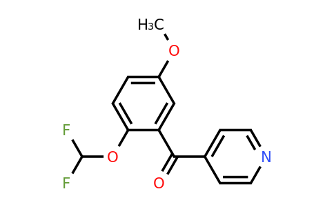 1261520-29-9 | 4-(2-(Difluoromethoxy)-5-methoxybenzoyl)pyridine