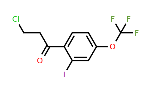 1261520-43-7 | 3-Chloro-2'-iodo-4'-(trifluoromethoxy)propiophenone