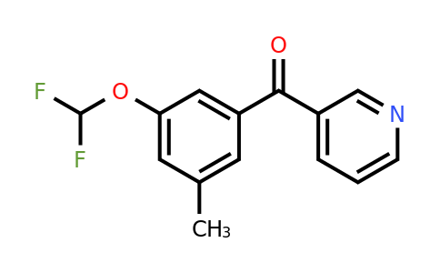 1261520-52-8 | 3-(3-(Difluoromethoxy)-5-methylbenzoyl)pyridine