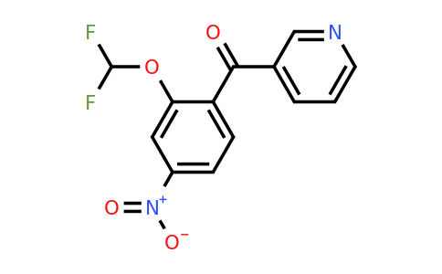 1261520-88-0 | 3-(2-(Difluoromethoxy)-4-nitrobenzoyl)pyridine