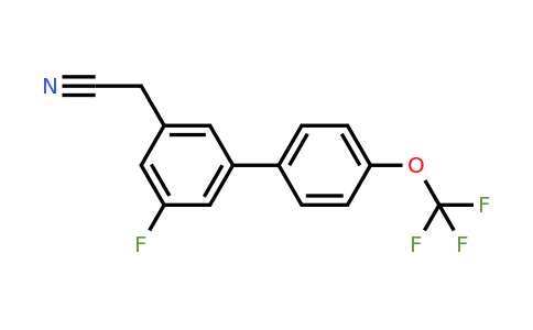 1261523-90-3 | 5-Fluoro-4'-(trifluoromethoxy)biphenyl-3-acetonitrile