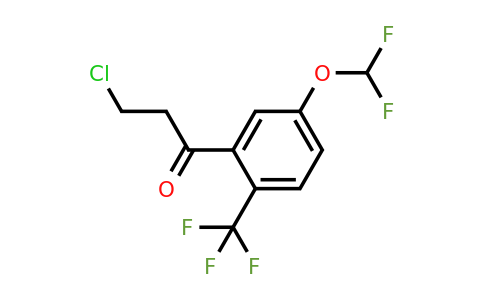 1261523-91-4 | 3-Chloro-5'-(difluoromethoxy)-2'-(trifluoromethyl)propiophenone