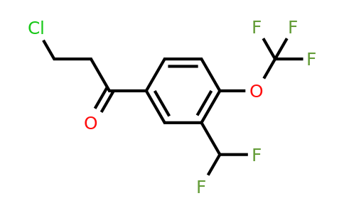 3-Chloro-3'-(difluoromethyl)-4'-(trifluoromethoxy)propiophenone