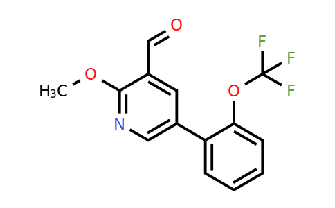 1261527-11-0 | 2-Methoxy-5-(2-(trifluoromethoxy)phenyl)nicotinaldehyde