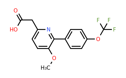 1261527-37-0 | 3-Methoxy-2-(4-(trifluoromethoxy)phenyl)pyridine-6-acetic acid
