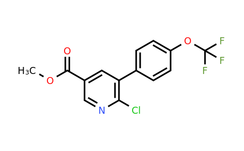 1261527-82-5 | Methyl 6-chloro-5-(4-(trifluoromethoxy)phenyl)nicotinate