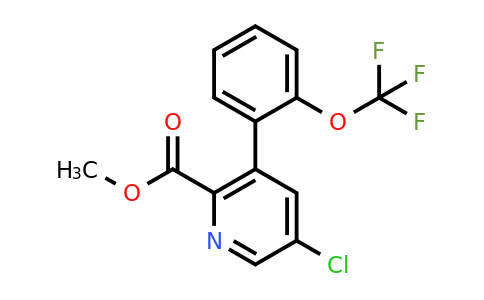 1261527-87-0 | Methyl 5-chloro-3-(2-(trifluoromethoxy)phenyl)picolinate