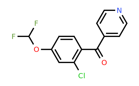1261530-20-4 | 4-(2-Chloro-4-(difluoromethoxy)benzoyl)pyridine