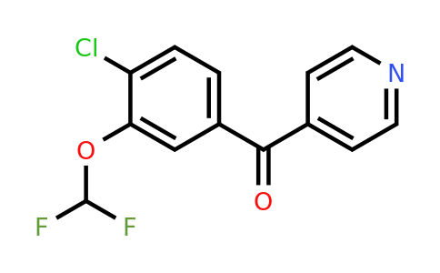 1261530-21-5 | 4-(4-Chloro-3-(difluoromethoxy)benzoyl)pyridine