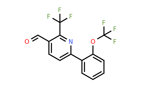 1261533-76-9 | 6-(2-(Trifluoromethoxy)phenyl)-2-(trifluoromethyl)nicotinaldehyde