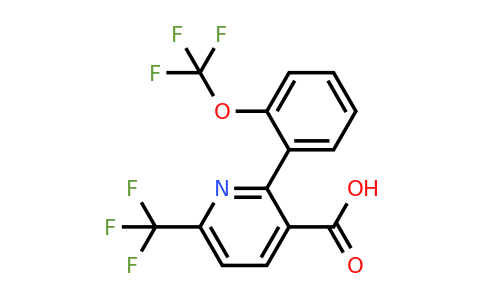 1261533-95-2 | 2-(2-(Trifluoromethoxy)phenyl)-6-(trifluoromethyl)nicotinic acid