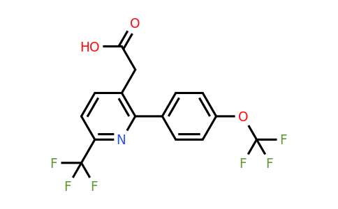 1261534-57-9 | 2-(4-(Trifluoromethoxy)phenyl)-6-(trifluoromethyl)pyridine-3-acetic acid
