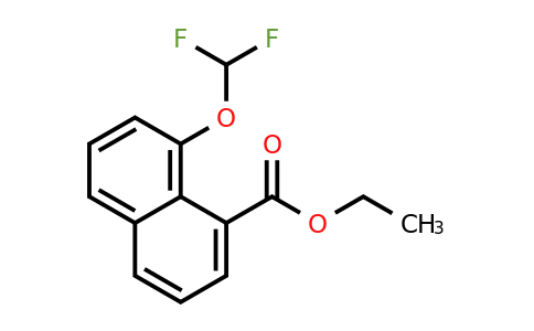 1261536-69-9 | Ethyl 1-(difluoromethoxy)naphthalene-8-carboxylate
