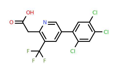 1261549-40-9 | 5-(2,4,5-Trichlorophenyl)-3-(trifluoromethyl)pyridine-2-acetic acid