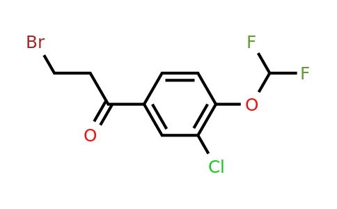 1261551-87-4 | 3-Bromo-3'-chloro-4'-(difluoromethoxy)propiophenone