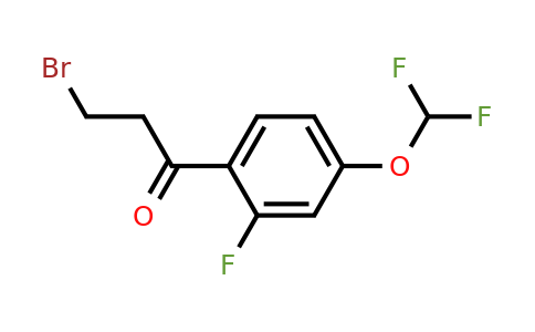 1261552-37-7 | 3-Bromo-4'-(difluoromethoxy)-2'-fluoropropiophenone