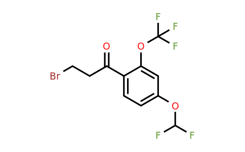 1261552-63-9 | 3-Bromo-4'-(difluoromethoxy)-2'-(trifluoromethoxy)propiophenone