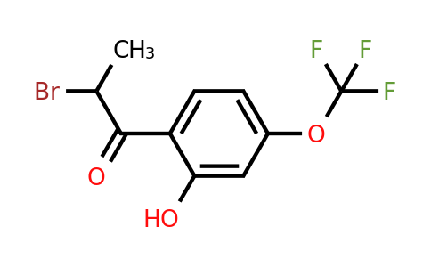 1261552-93-5 | 2-Bromo-2'-hydroxy-4'-(trifluoromethoxy)propiophenone
