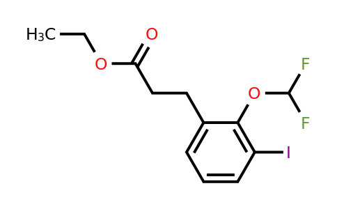1261553-00-7 | Ethyl 3-(2'-(difluoromethoxy)-3'-iodophenyl)propionate