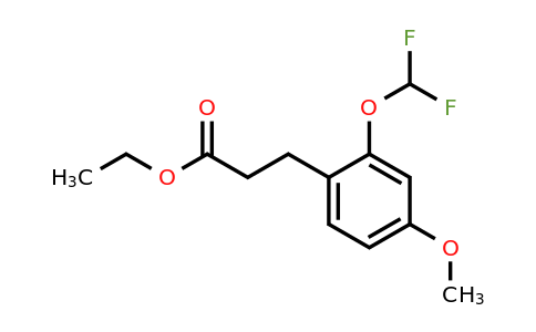 1261553-04-1 | Ethyl 3-(2'-(difluoromethoxy)-4'-methoxyphenyl)propionate