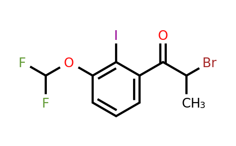 1261553-16-5 | 2-Bromo-2'-iodo-3'-(difluoromethoxy)propiophenone